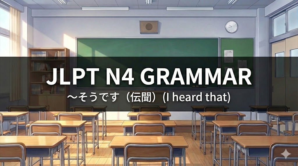 Demystifying the JLPT Grammar Point 〜そうです (Denbun)