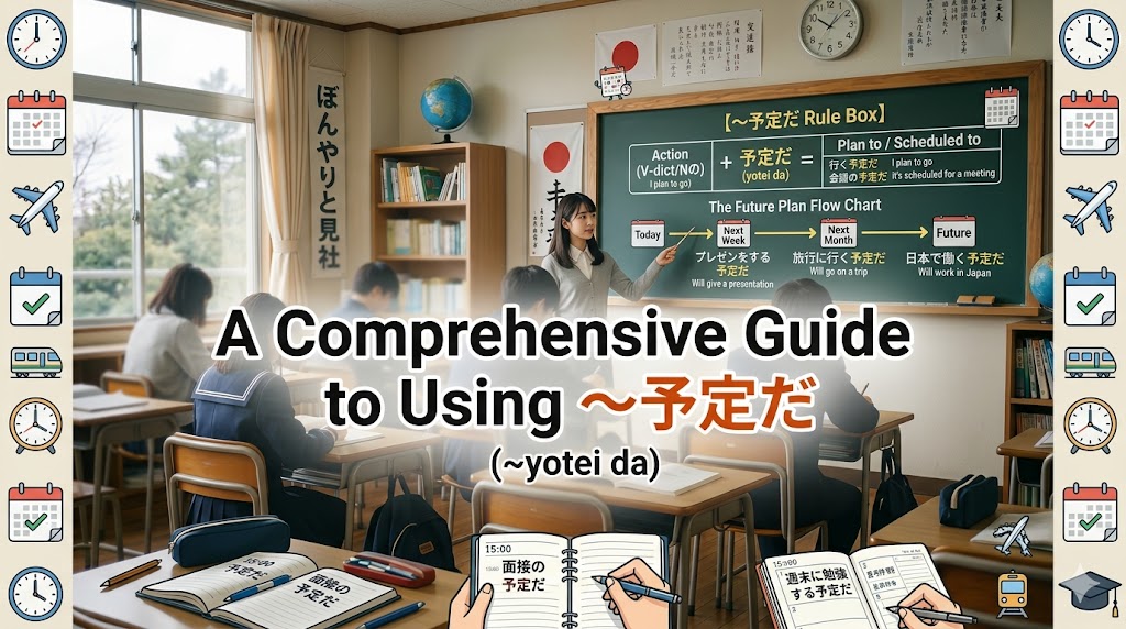 A Comprehensive Guide to Using ~予定だ (~yotei da) 