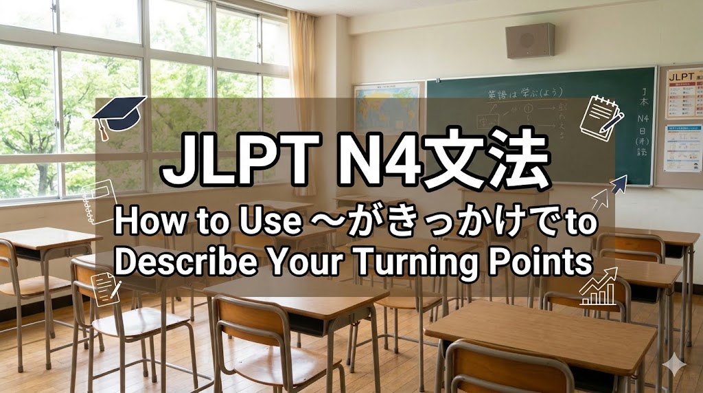 How to Use 〜がきっかけで to Describe Your Turning Points
