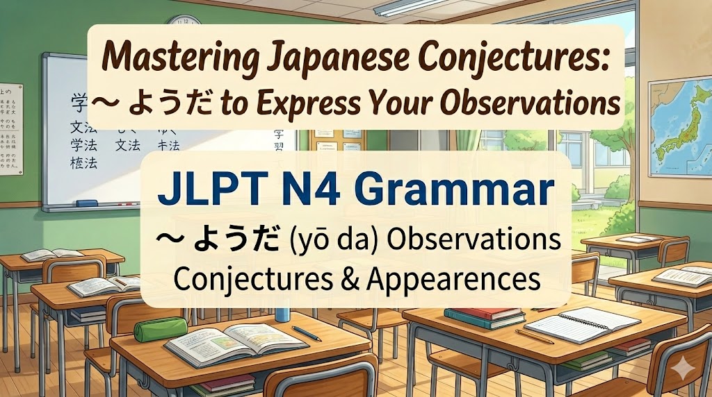 Mastering Japanese Conjectures: 〜ようだ to Express Your Observations