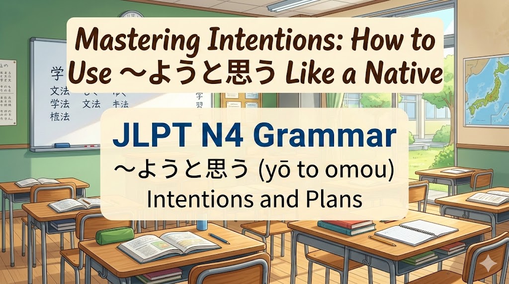 Mastering Intentions: How to Use 〜ようと思う Like a Native