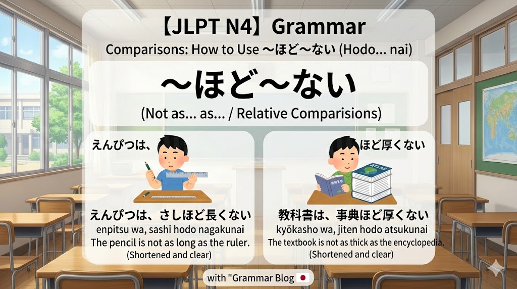 【JLPT N4】Comparisons: How to Use 〜ほど〜ない (Hodo... nai)