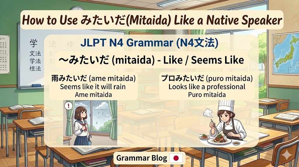 【JLPT N4】How to Use みたいだ(Mitaida) Like a Native Speaker