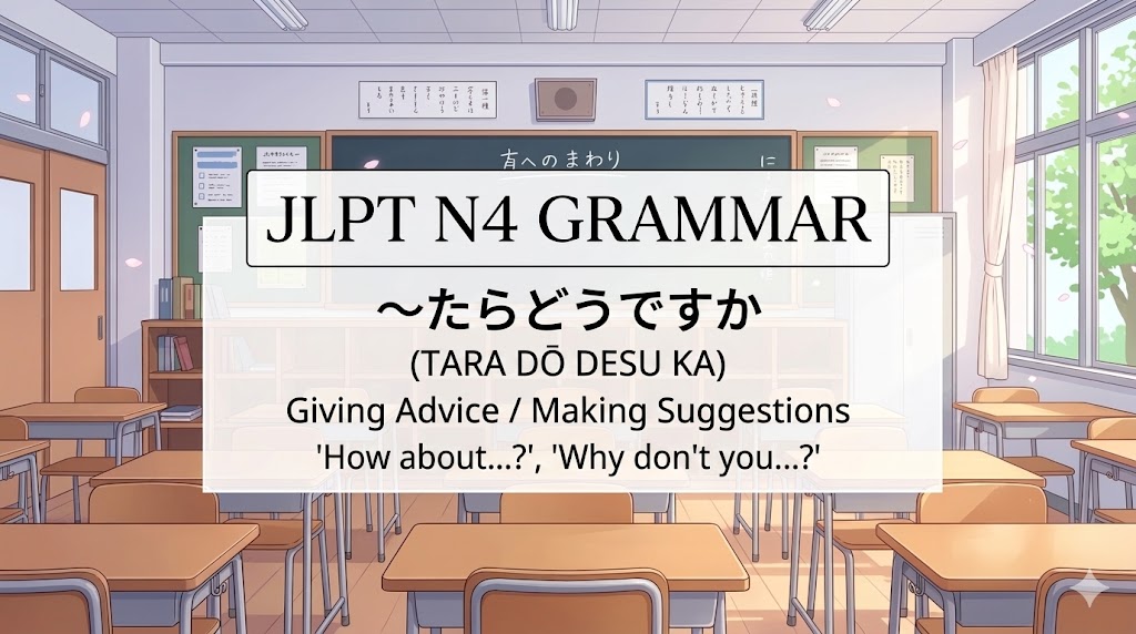 【JLPT N4】Understanding JLPT Grammar Point 〜たらどうですか