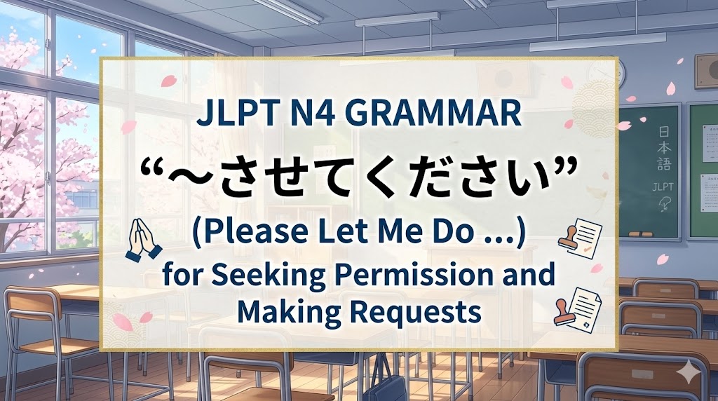 【JLPT N4】“〜させてください” for Seeking Permission and Making Requests