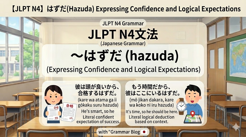 【JLPT N4】はずだ(Hazuda) Expressing Confidence and Logical Expectations