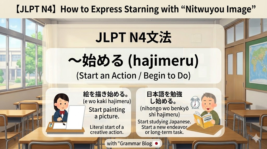 【JLPT N4】始める(Hajimeru) to Talk About Starting New Actions