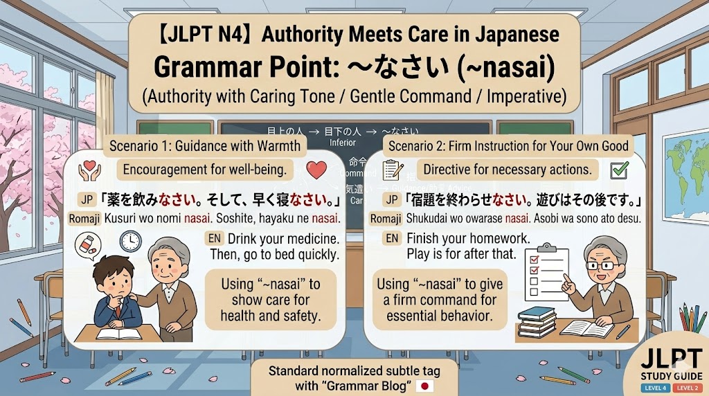 ~なさい (~nasai) When Authority Meets Care in Japanese